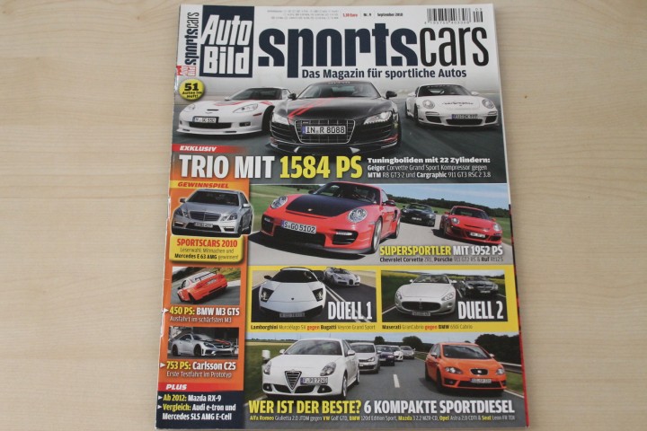 Deckblatt Auto Bild Sportscars (09/2010)